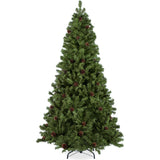 Pre-Decorated Christmas Tree with Pinecones and Natural Look product image showing its overall design and key features.
