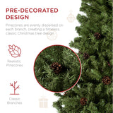 Pre-Decorated Christmas Tree with Pinecones and Natural Look product image showing its overall design and key features.