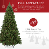 Pre-Decorated Christmas Tree with Pinecones and Natural Look product image showing its overall design and key features.