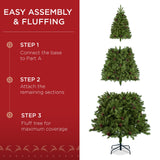 Pre-Decorated Christmas Tree with Pinecones and Natural Look product image showing its overall design and key features.