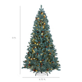 Pre Lit Pre Decorated Christmas Tree with Pinecones LED Lights