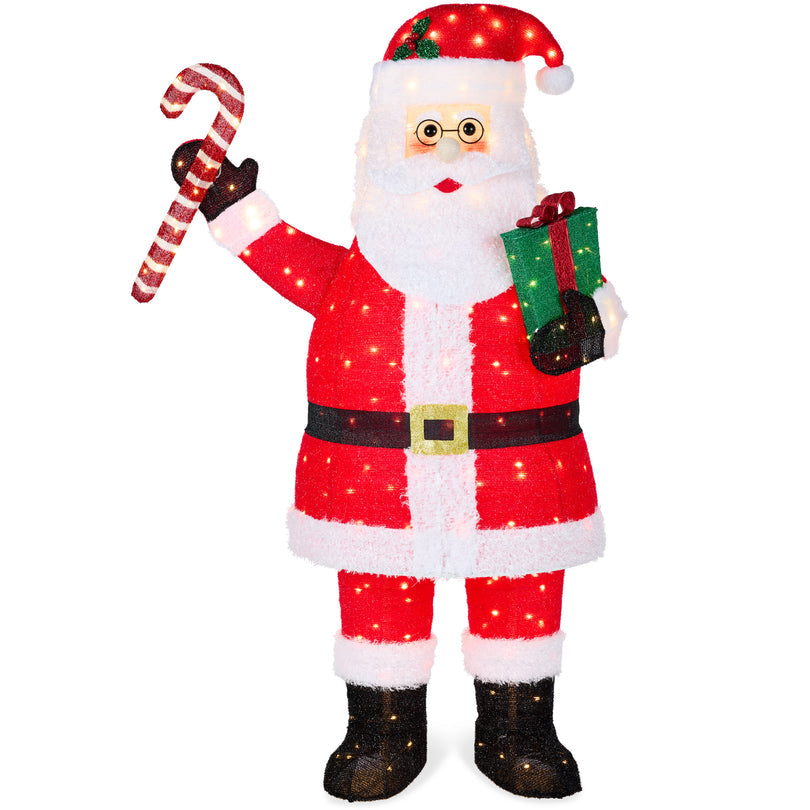 Lighted Pop-Up Santa Claus Christmas Decoration with LED Lights