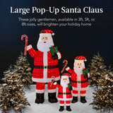 Lighted Pop-Up Santa Claus Christmas Decoration with LED Lights