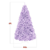 Artificial Lavender Christmas Tree Unlit Pine Design with Easy Assembly