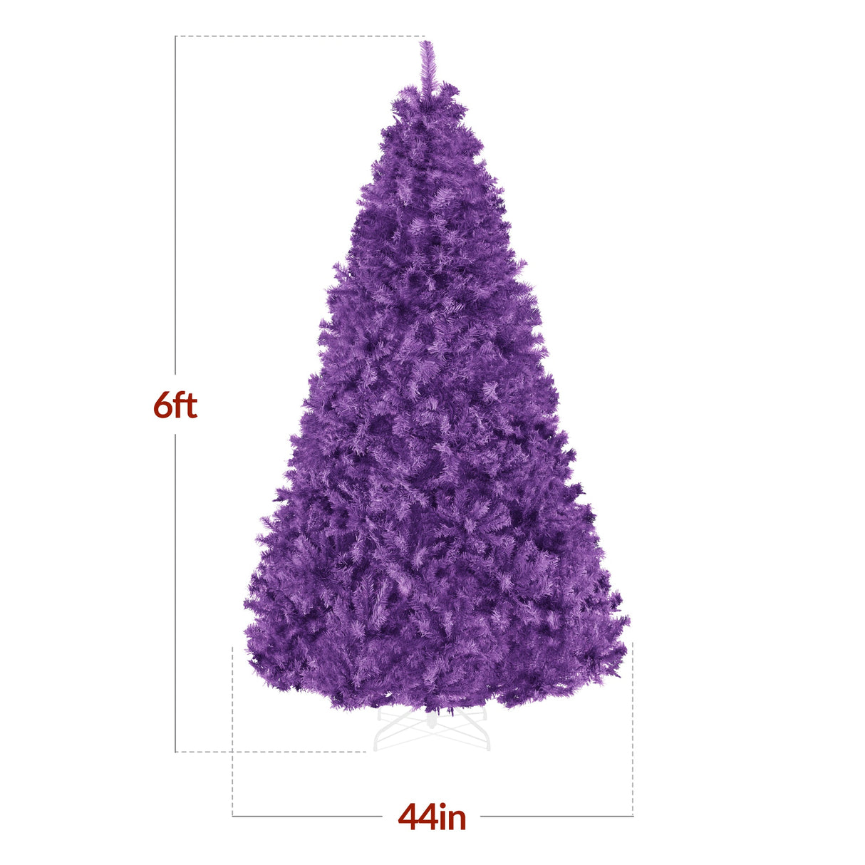 Artificial Purple Christmas Tree with Easy Assembly Design