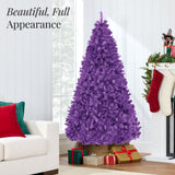 Artificial Purple Christmas Tree with Easy Assembly Design