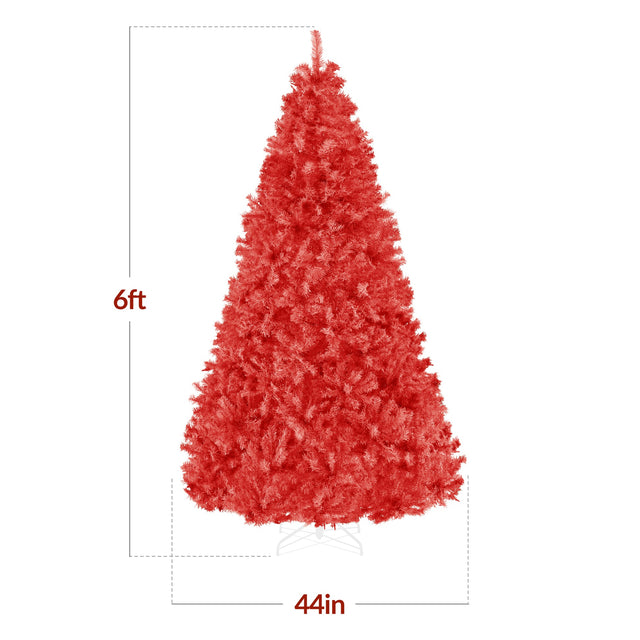 Artificial Unlit Pine Christmas Tree with Flexible Branch Design product image showing its overall design and key.