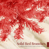 Artificial Unlit Pine Christmas Tree with Flexible Branch Design product image showing its overall design and key.