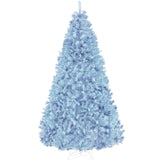 Unlit Artificial Christmas Tree with Flame-Retardant PVC Branches product image showing its overall design and key.