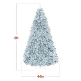 Unlit Artificial Pine Christmas Tree with Tapered Branch Tips product image showing its overall design and key features.