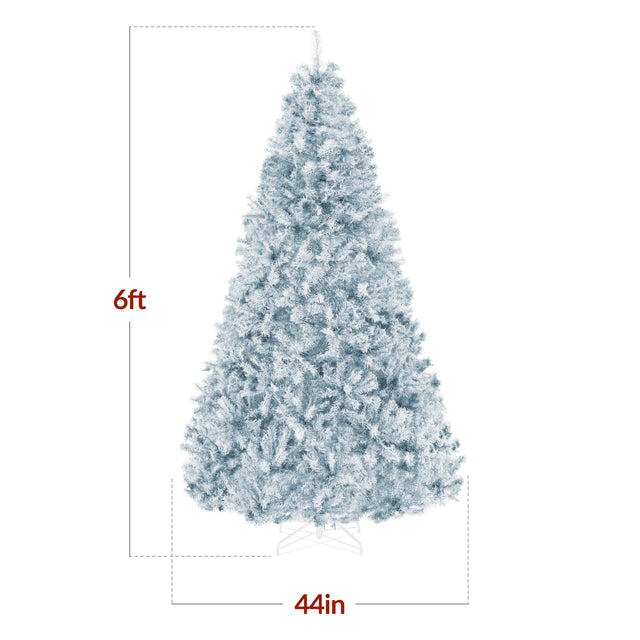 Unlit Artificial Pine Christmas Tree with Tapered Branch Tips product image showing its overall design and key features.