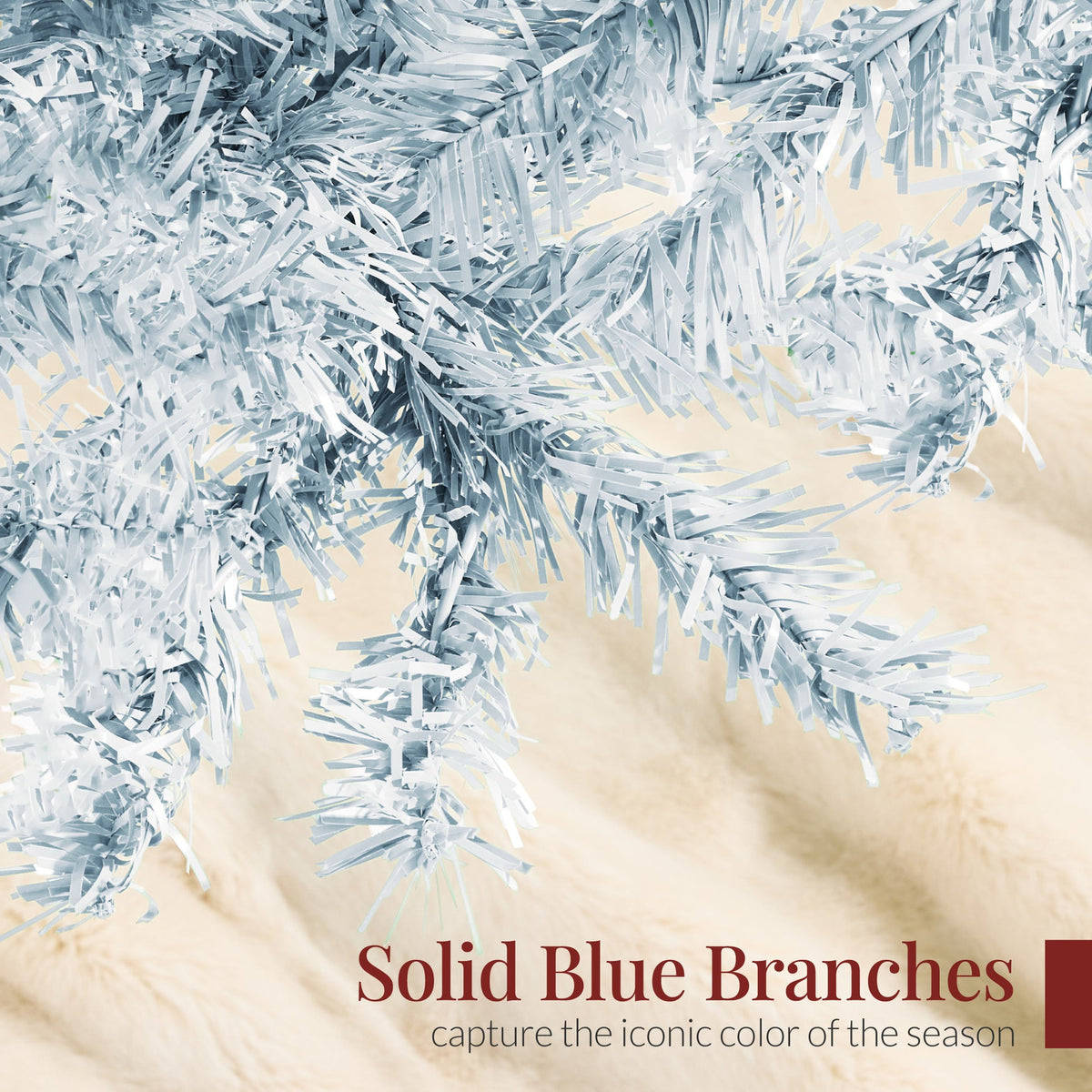 Unlit Artificial Pine Christmas Tree with Tapered Branch Tips product image showing its overall design and key features.