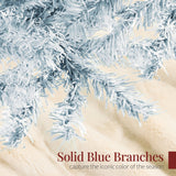 Unlit Artificial Pine Christmas Tree with Tapered Branch Tips product image showing its overall design and key features.