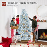 Unlit Artificial Pine Christmas Tree with Tapered Branch Tips product image showing its overall design and key features.