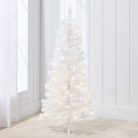 Pre Lit Colorful Mini Spruce Christmas Tree with LED Lights 4ft