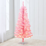 Pre Lit Colorful Mini Spruce Christmas Tree with LED Lights 4ft