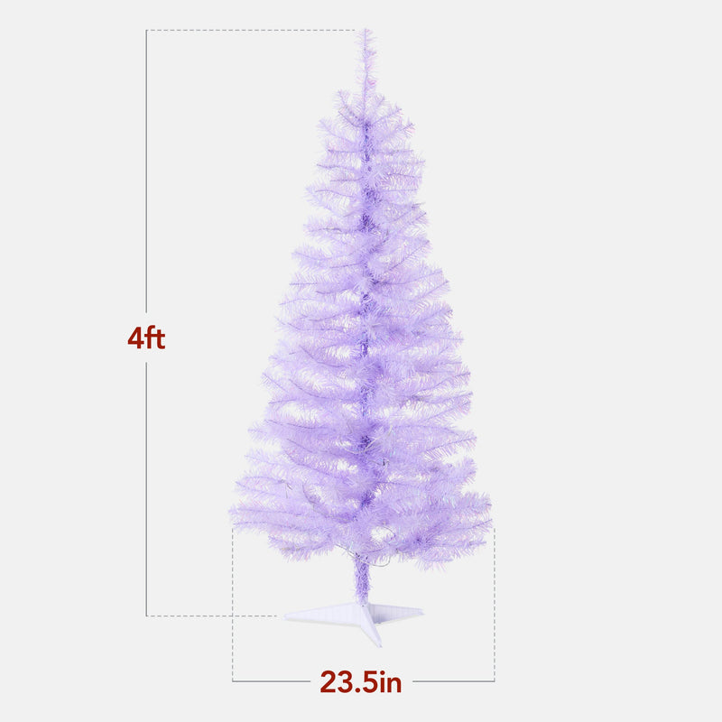 Pre Lit Colorful Mini Spruce Christmas Tree with LED Lights 4ft