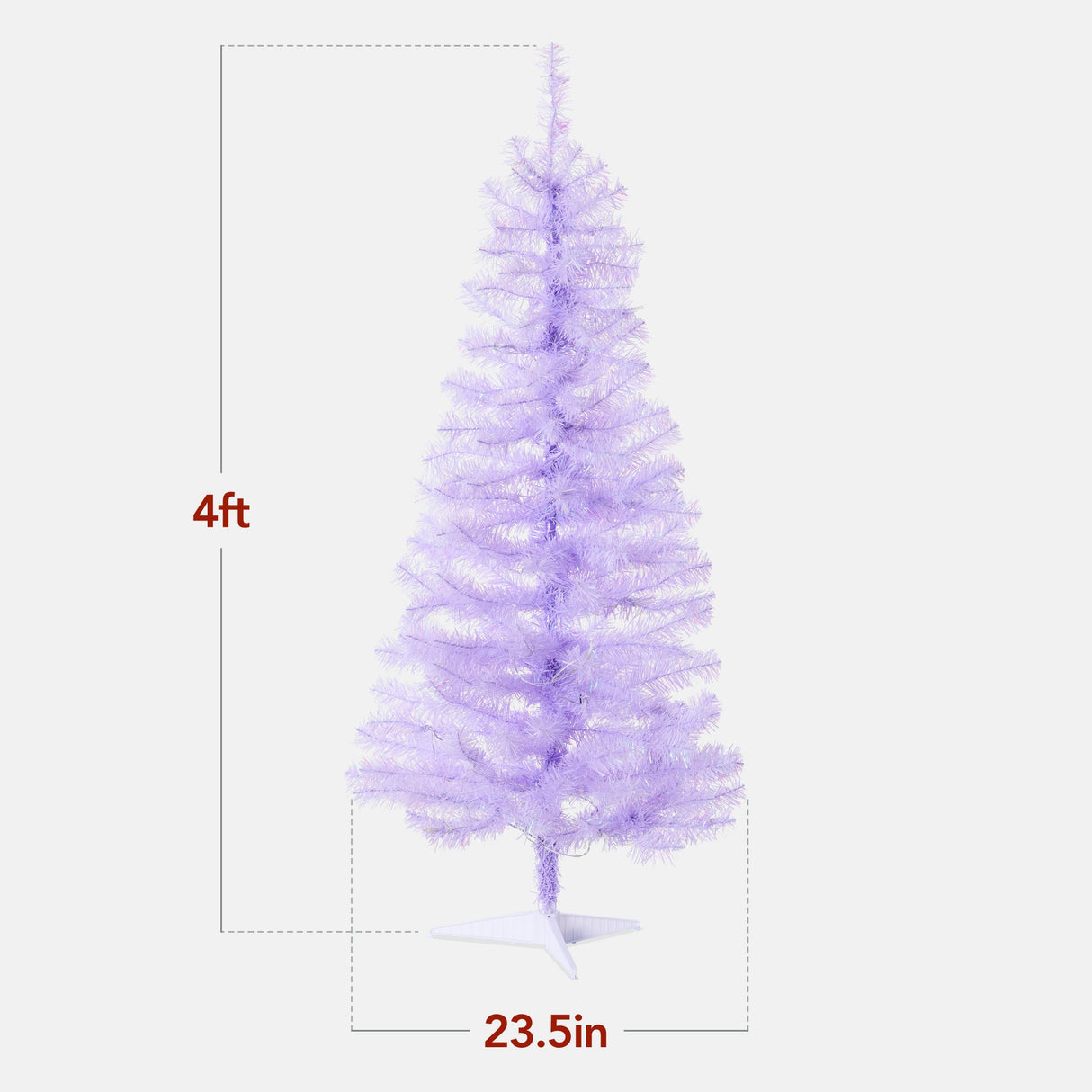 Pre Lit Colorful Mini Spruce Christmas Tree with LED Lights 4ft