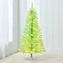 4ft Pre-Lit Colorful Mini Spruce Christmas Tree with LED Lights