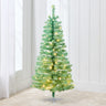 Pre Lit Colorful Mini Spruce Christmas Tree with LED Lights 4ft