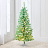 4ft Pre-Lit Colorful Mini Spruce Christmas Tree with LED Lights