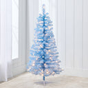 4ft Pre-Lit Colorful Mini Spruce Christmas Tree with LED Lights