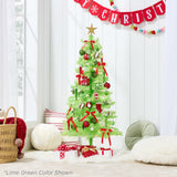 4ft Pre-Lit Colorful Mini Spruce Christmas Tree with LED Lights