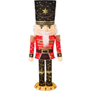 RADYAN lighted pop-up Christmas nutcracker decoration illuminated with 150 LED lights display