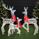 3-Piece Lighted Christmas Deer Family Outdoor Decoration with 175 LED Lights