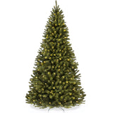 Pre Lit Green Spruce Christmas Tree with Twinkling Lights