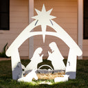 RADYAN outdoor Christmas nativity scene PVC yard decoration display showing holy family figures