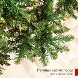 Pre Lit Hinged Douglas Fir Christmas Tree with Stand