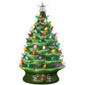 24-Inch XL Pre-Lit Ceramic Christmas Tree with LED Lights & Star Topper