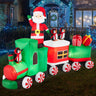 8.5ft Pre-Lit Inflatable Christmas Train with Animated Santa & LED Lights
