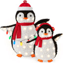 2-Piece Lighted Pop-Up Penguin Family Christmas Decoration with 150 LED Lights