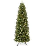 Prelit Spruce Pencil Christmas Tree with Incandescent Lights