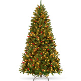 Pre Lit Pre Decorated Spruce Christmas Tree with Pine Cones