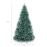 Pre Lit Blue Spruce Christmas Tree with Foldable Base