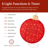 RADYAN lighted pop-up Christmas ornament set with 180 LED lights included for holiday decor