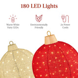 RADYAN lighted pop-up Christmas ornament set with 180 LED lights included for holiday decor