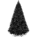 Artificial Black Pine Christmas Tree Unlit with Easy Assembly