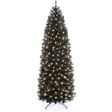 Pre Lit Sparse Christmas Tree 2 in 1 LED Lights with Cordless Connection