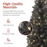 Pre Lit Sparse Christmas Tree 2 in 1 LED Lights with Cordless Connection