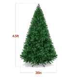 Pre Lit Snow Flocked Pine Christmas Tree with Warm Lights