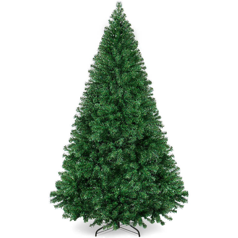 Pre Lit Snow Flocked Pine Christmas Tree with Warm Lights