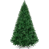 Pre Lit Snow Flocked Pine Christmas Tree with Warm Lights