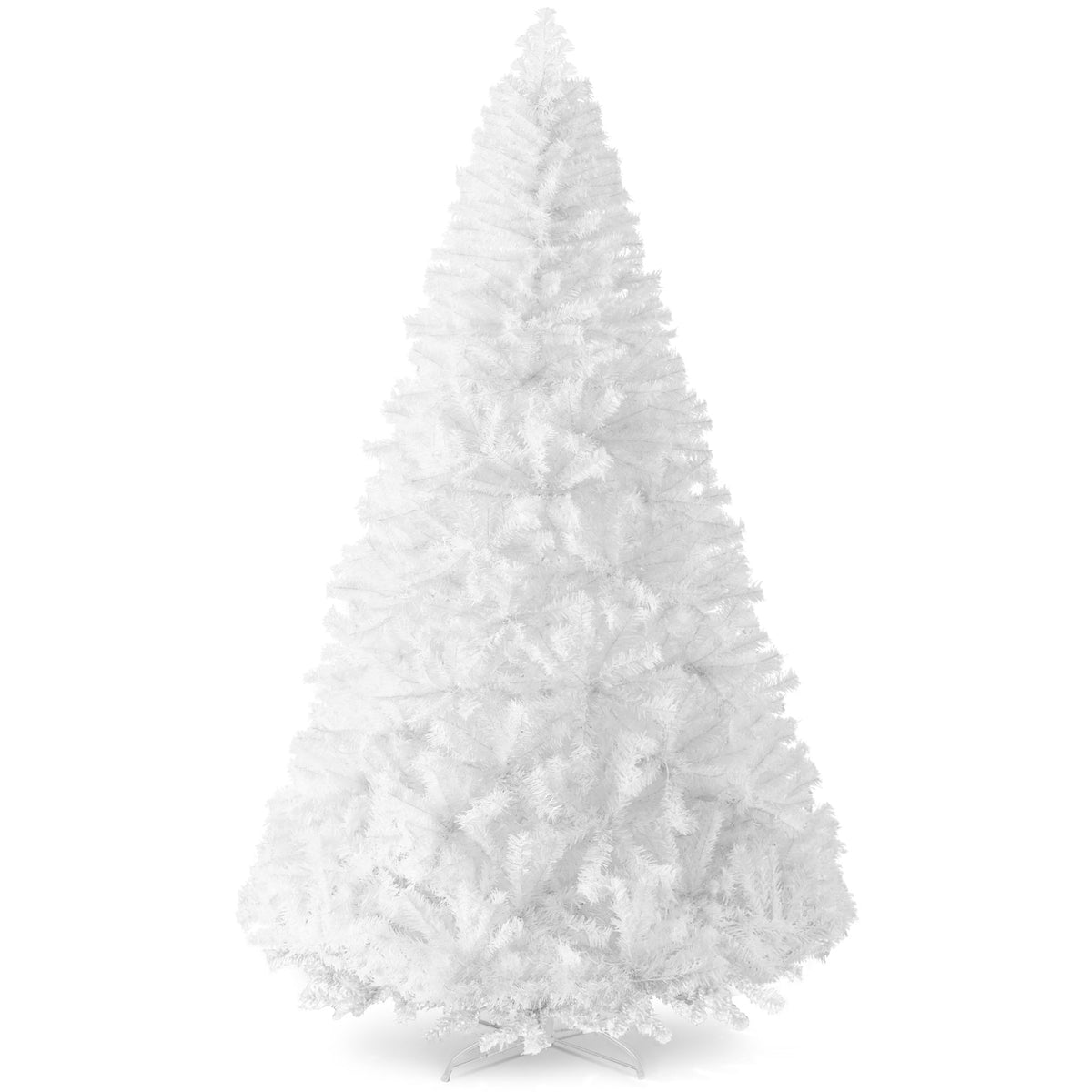 Unlit Artificial White Pine Christmas Tree with Sturdy Metal Stand product image