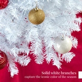 Unlit Artificial White Pine Christmas Tree with Sturdy Metal Stand product image
