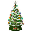 XL Pre-Lit Ceramic Christmas Tree with LED Light & Timer 24-Inch Long
