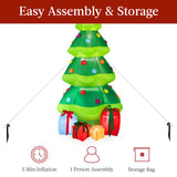 RADYAN inflatable Christmas tree outdoor blow-up decoration lit with LED lights for yard display